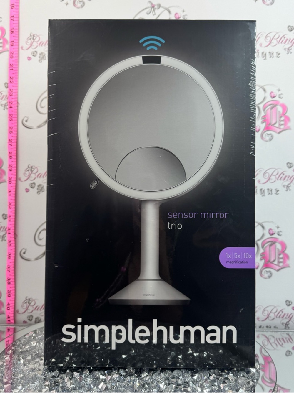 simplehuman mirror Silver/Gray Sensor Mirror Trio - Illuminated Vanity Mirror